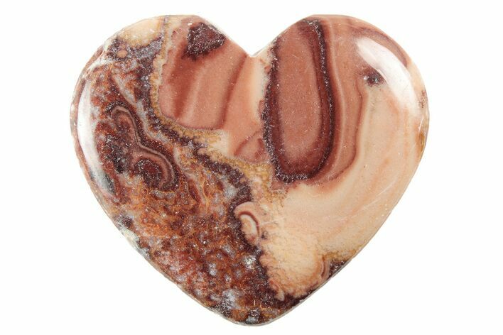 Polished Rolling Hills Dolomite Heart - Mexico #341963